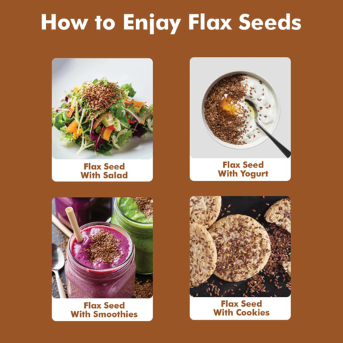Vedahillz Flax Seeds for Holistic Health Made from Fresh Handpicked Flax Seeds